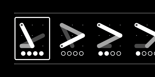 Close-up view of the attempt history during a game. The history shows four attempts, with the last one being a success.