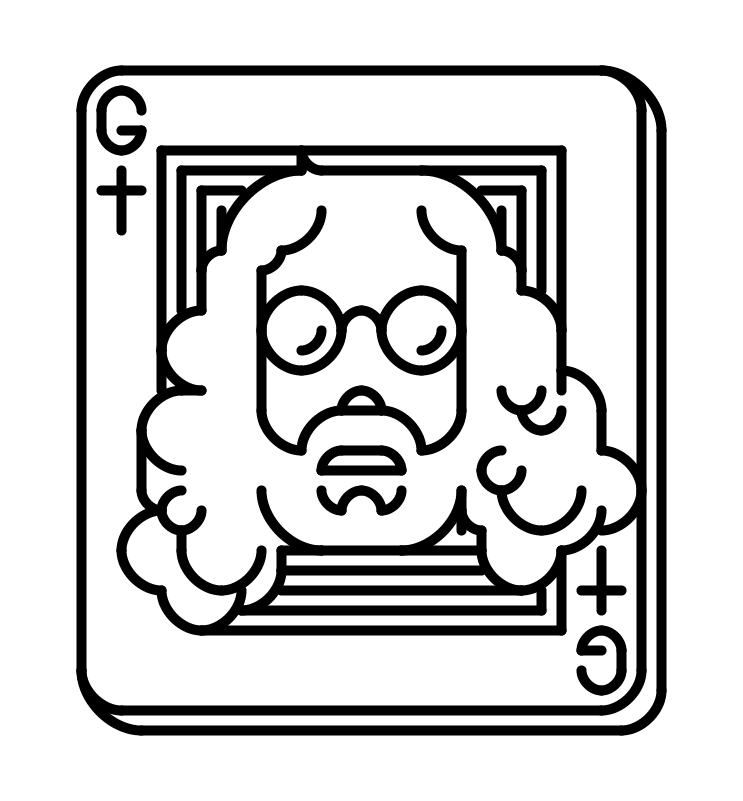 Gaspard from the electronic music band Justice, illustrated as a playable card. This is another default illustration for new users.